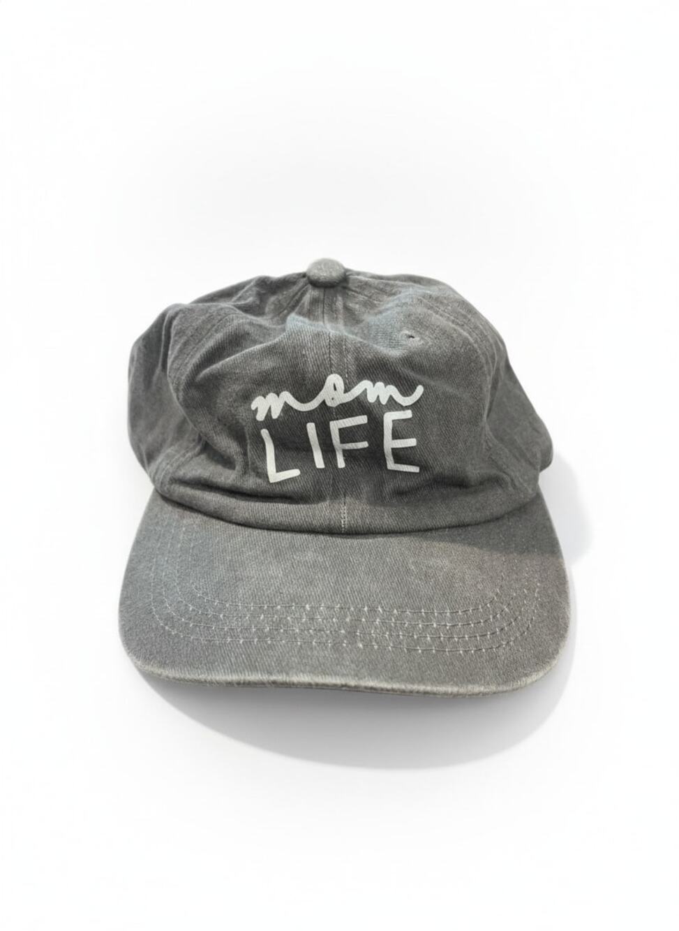 Mom Life Embroidered Baseball Cap Womens Adjustable Gray Dad Hat Casual